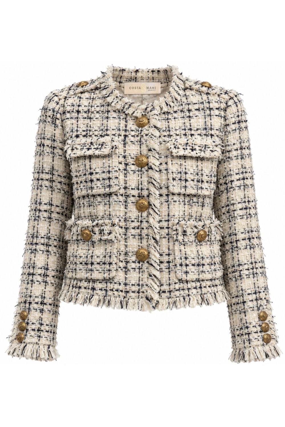 Costa Mani Whisper White Kennedy Boucle Jacket