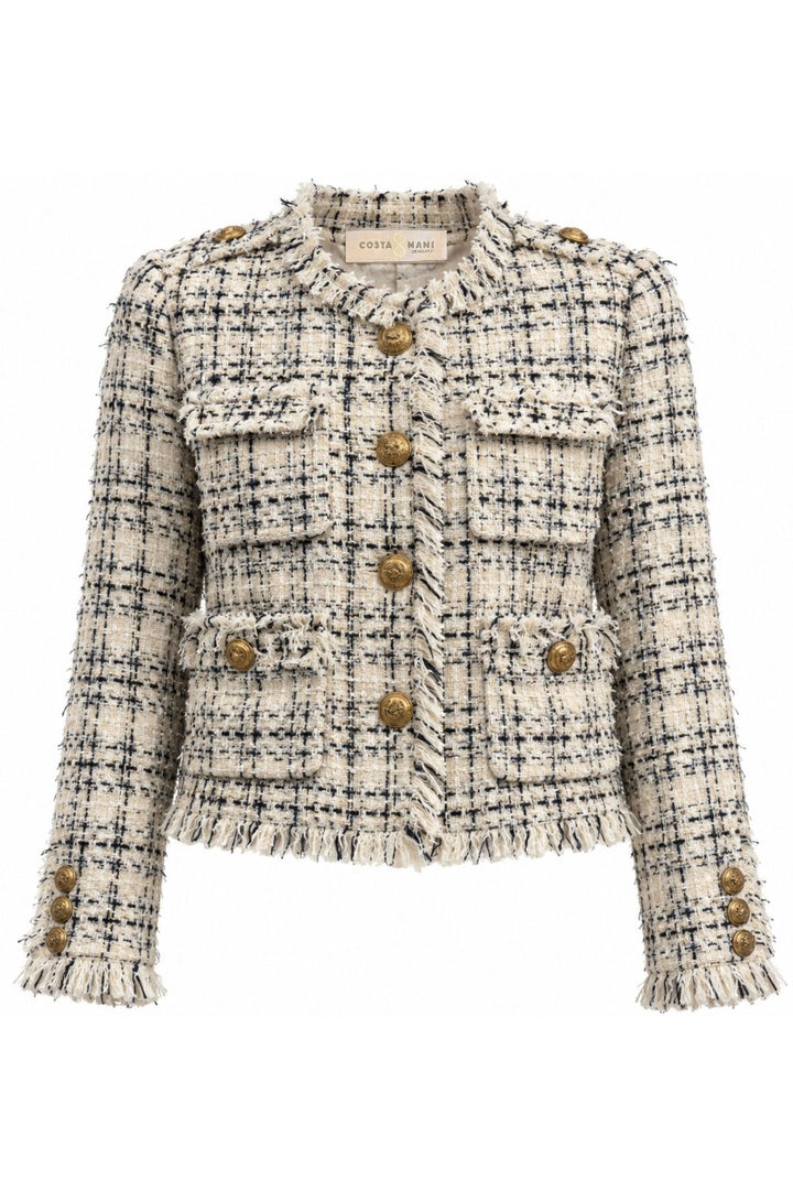 Costa Mani Whisper White Kennedy Boucle Jacket
