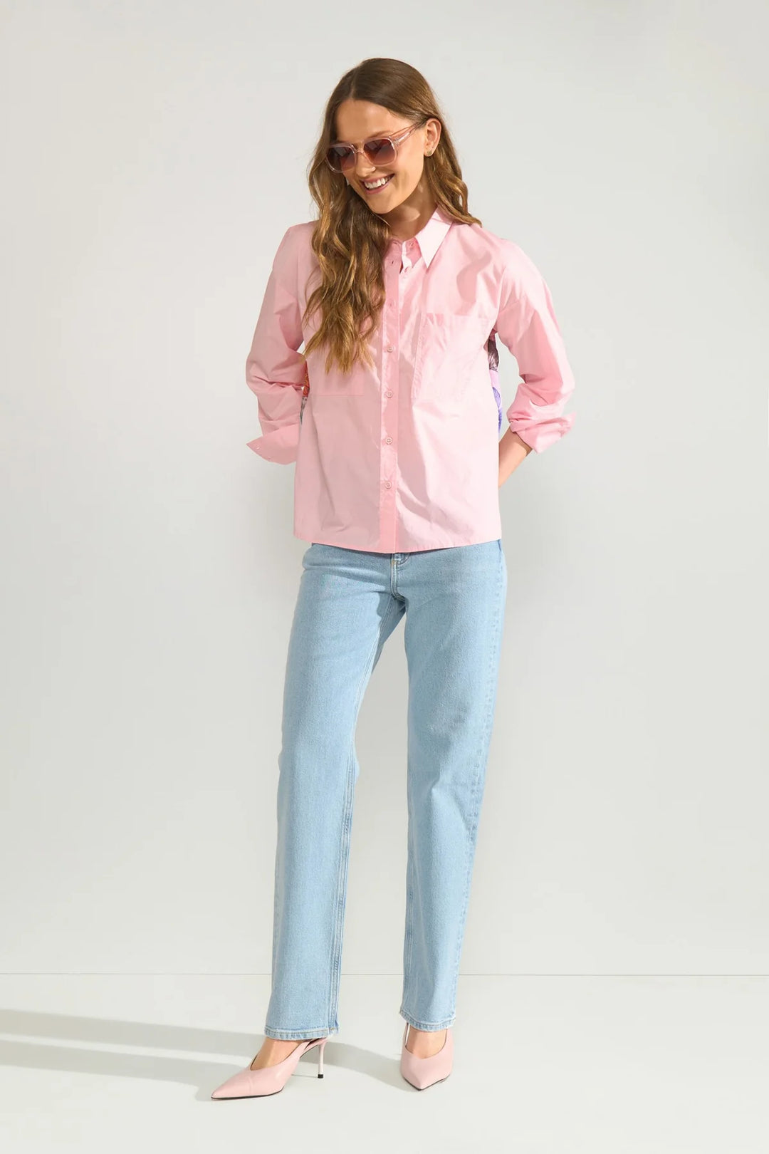 Numph Nuforest Shirt | Pink Lady