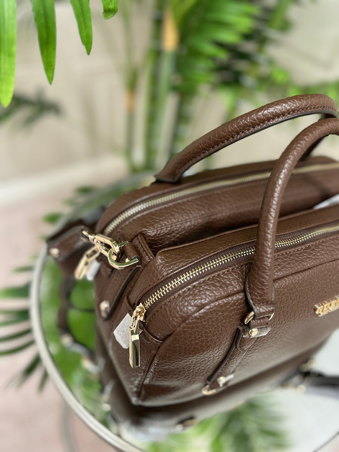 Guess Marsha Espresso Mini Handbag