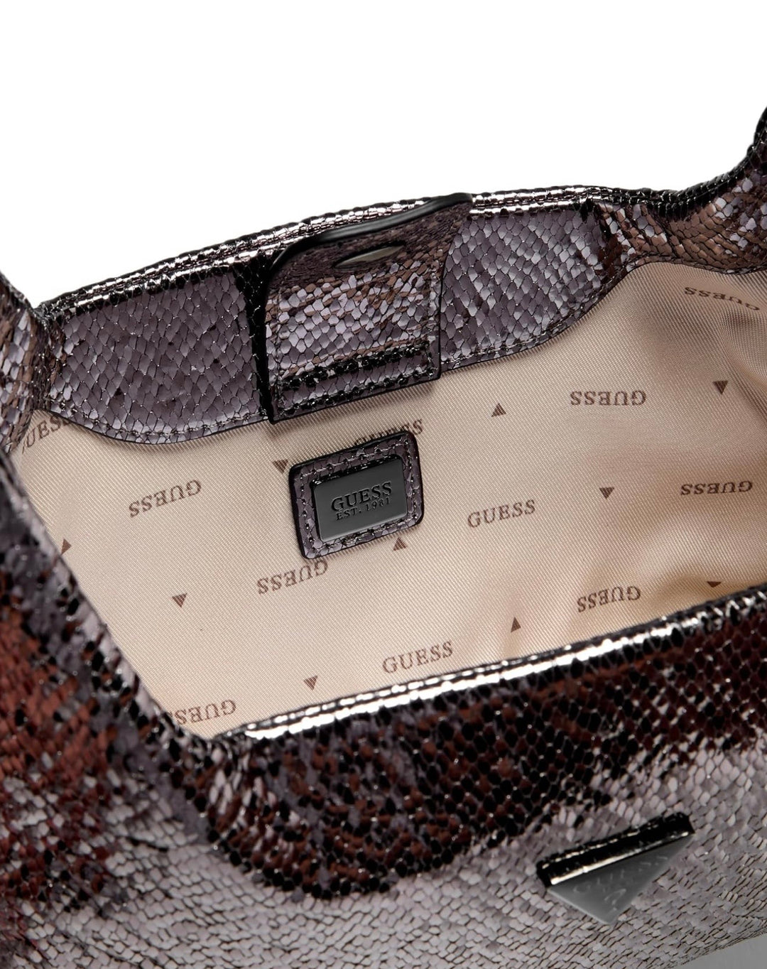 Guess Pewter Jewels Mini Handbag