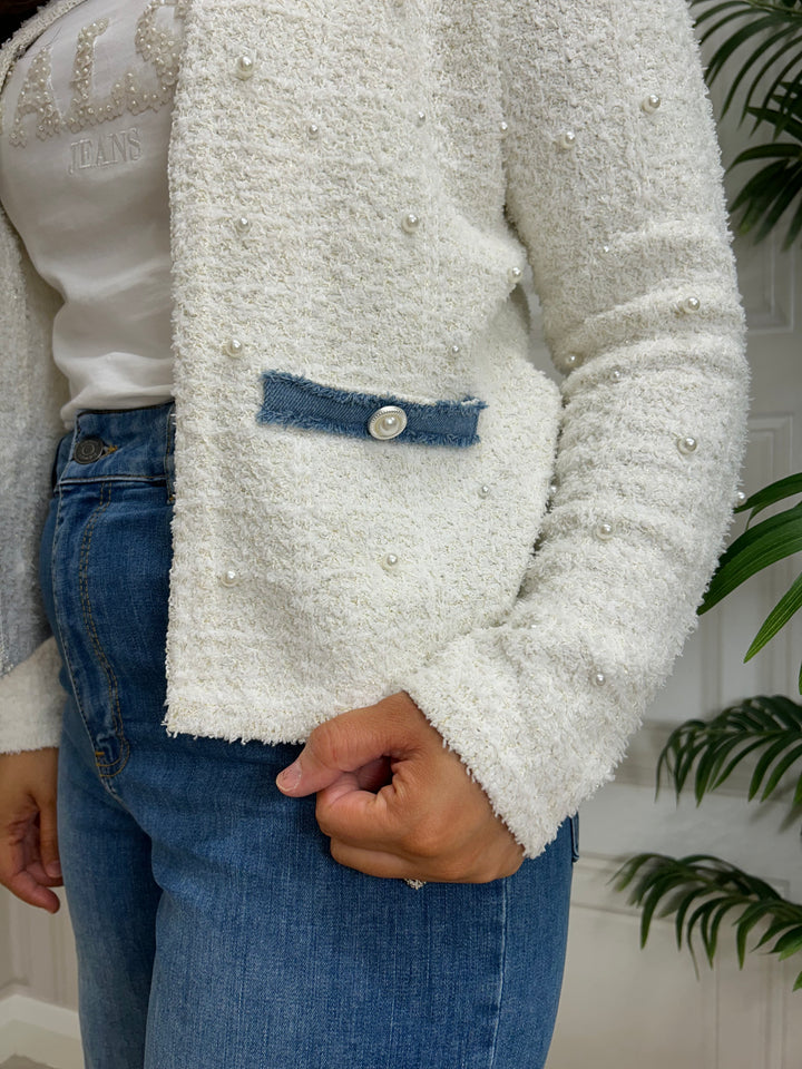 Salsa Cardi/Jacket Pearls & Glitter