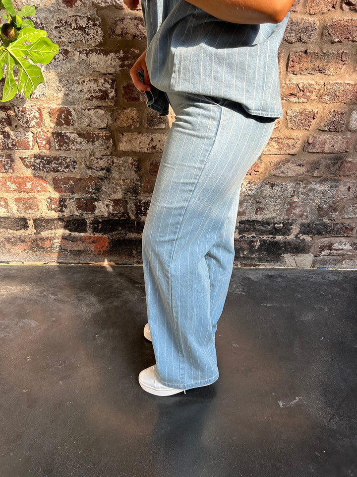 Costa Mani Hampton Pants Stripe Denim