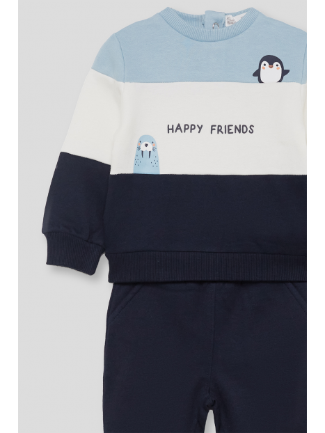 Street Monkey Boys Happy Friends Sweatshirt And Jogger Set