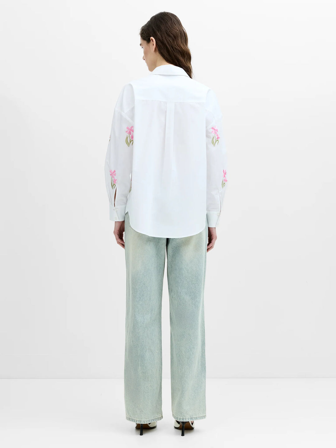 French Connection Cambria Floral Embroidered Shirt