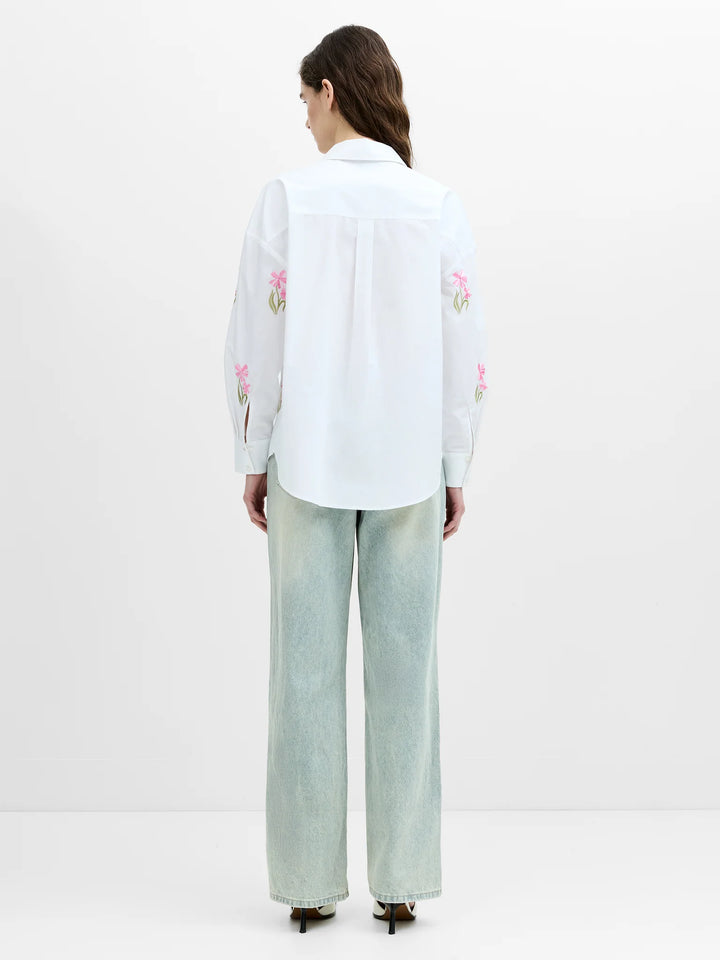 French Connection Cambria Floral Embroidered Shirt