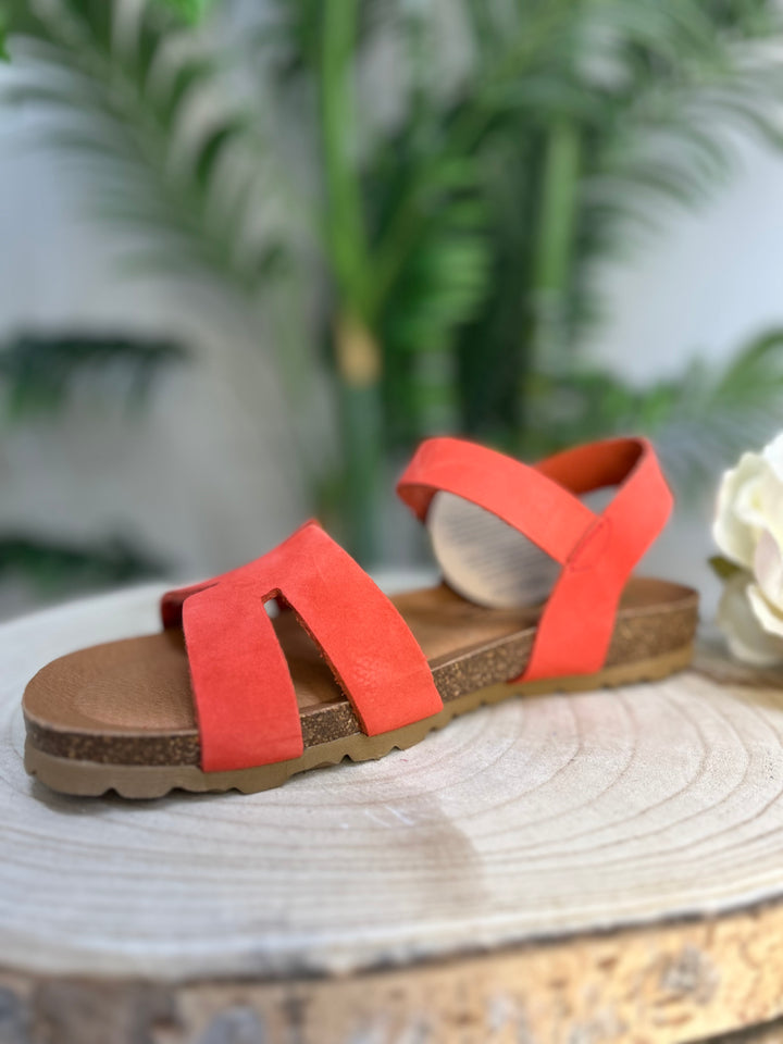 Marila Jubia Nobuck Coral Sandal