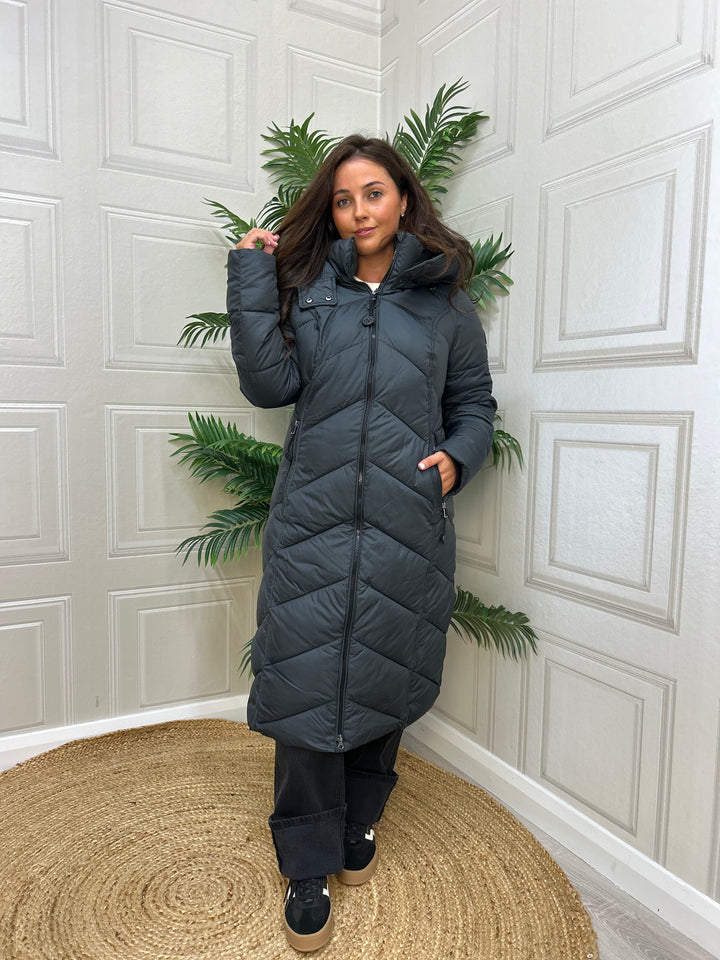 District Arosa Gun Metal Juice Coat