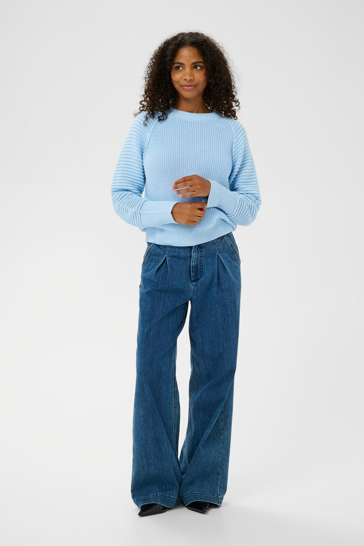 Kaffe KAmone Knit Pullover Powder Blue