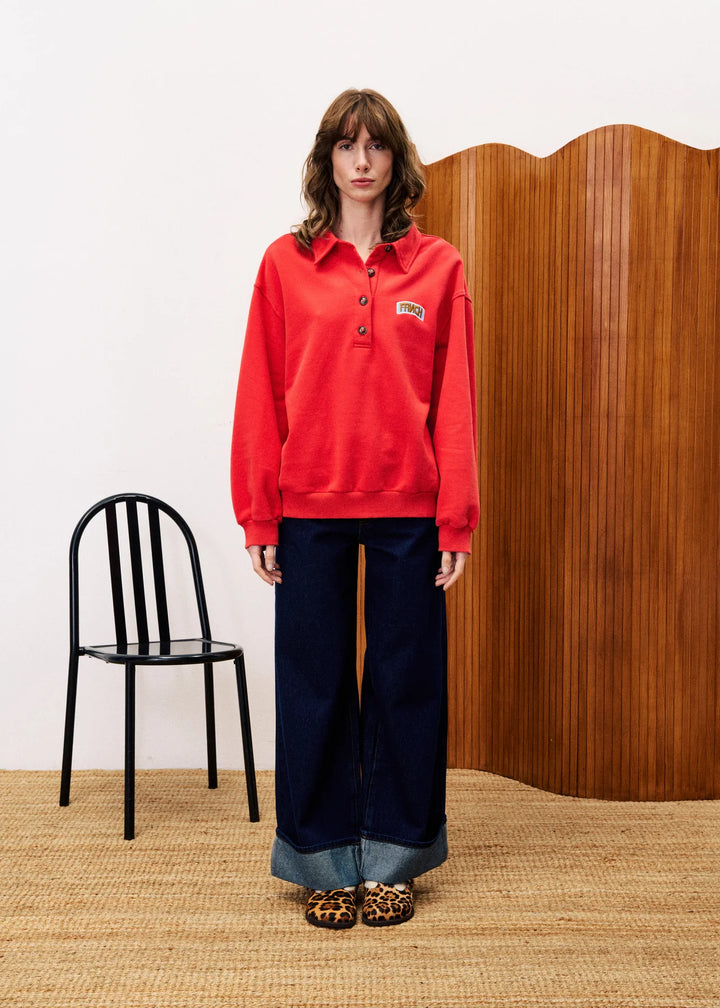 Frnch Paris Sweatshirt Tulipe Rouge