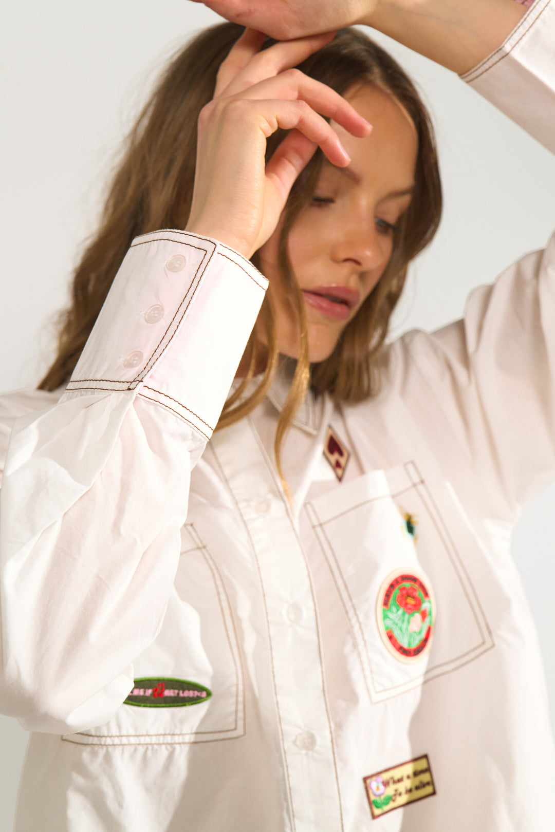Numph Nubadge Bright White Shirt