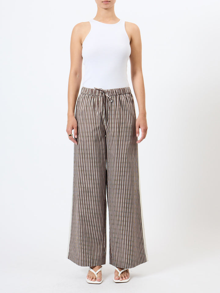 French Connection Alexis Cotton Wide Leg Trouser