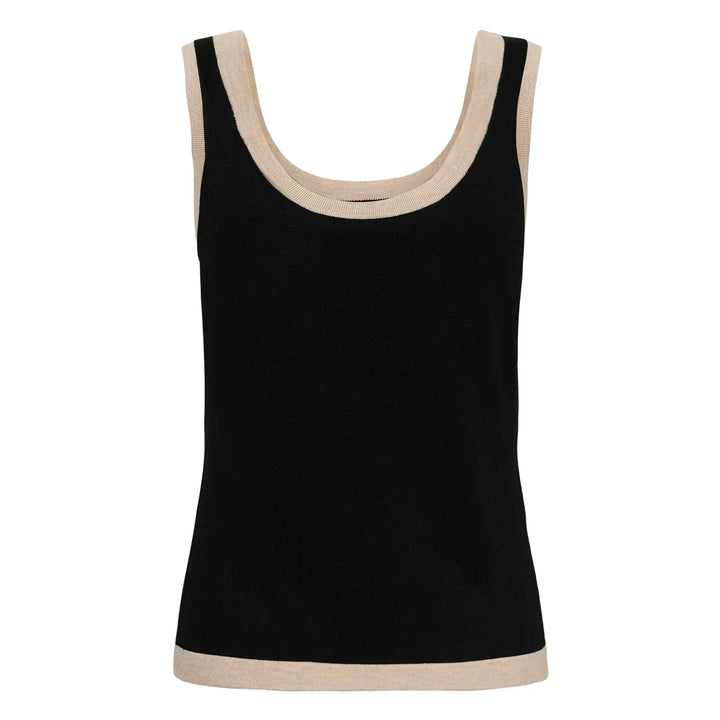 Kaffe Kalizza Contrast Knit Top