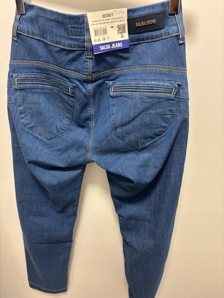 Salsa Secret Cropped Slim Medium Wash Jean - 21011044