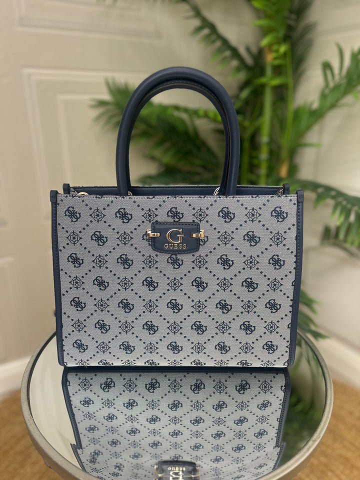 Guess Neda 4G Navy Logo Handbag