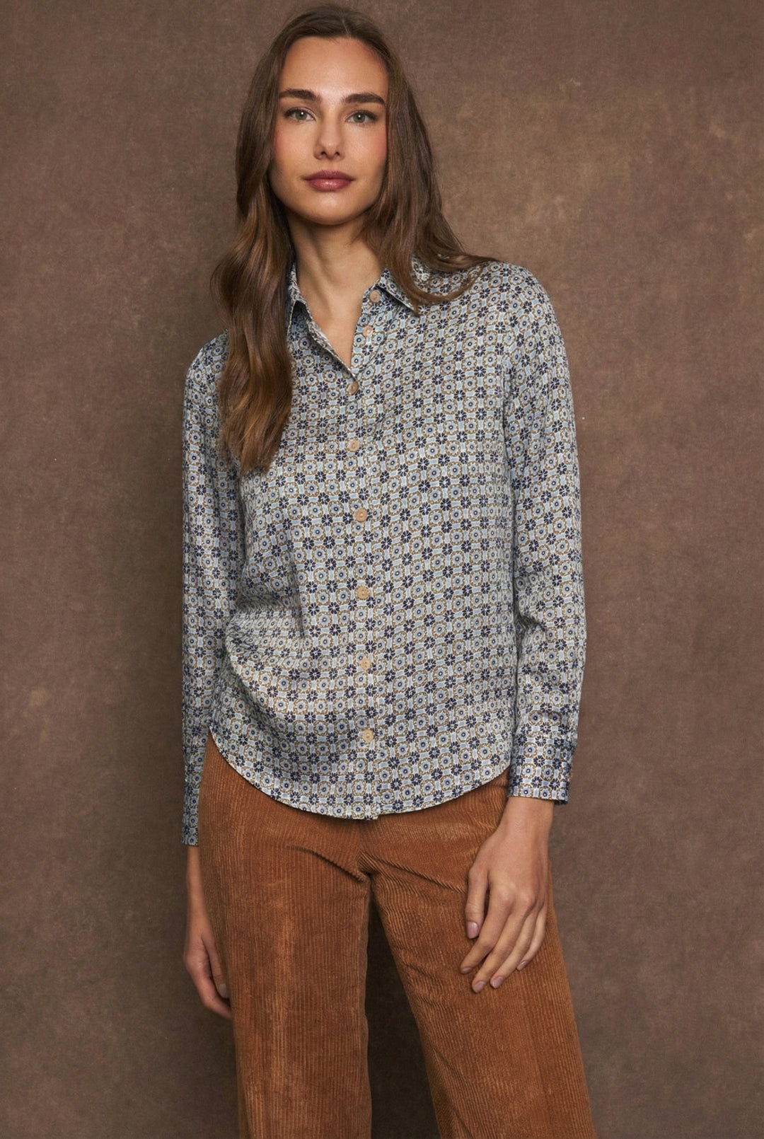 Tinta Vida Blue Print Blouse