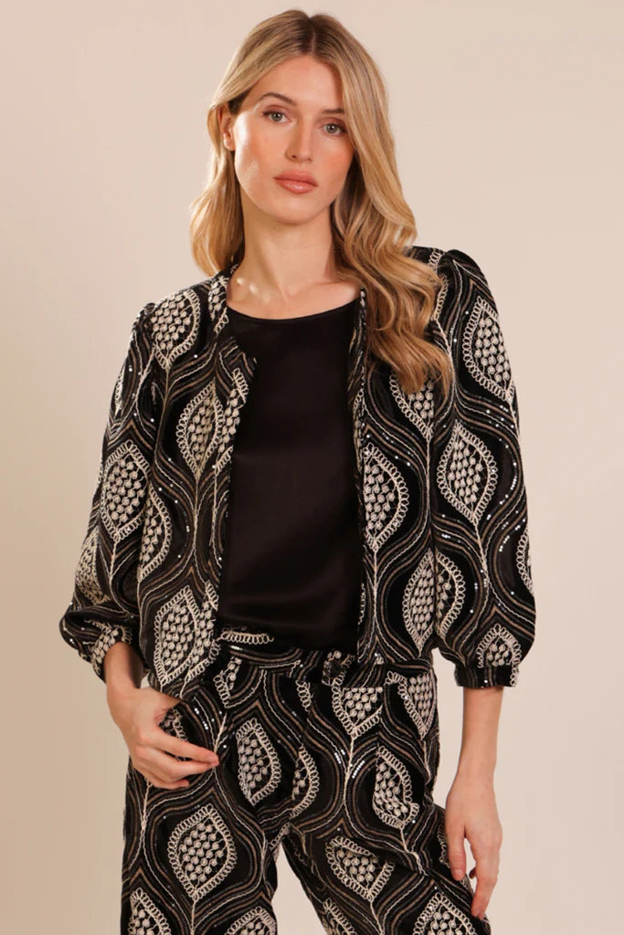 Traffic People Black Paddle Jacket