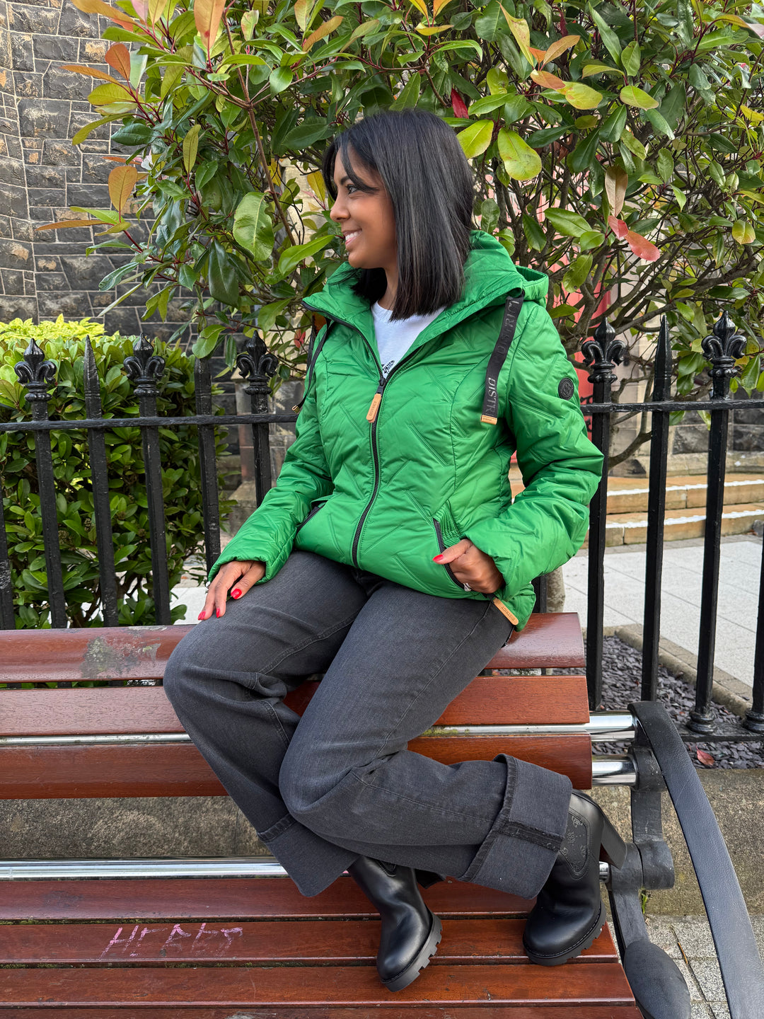 District Frejus Emerald Green Coat