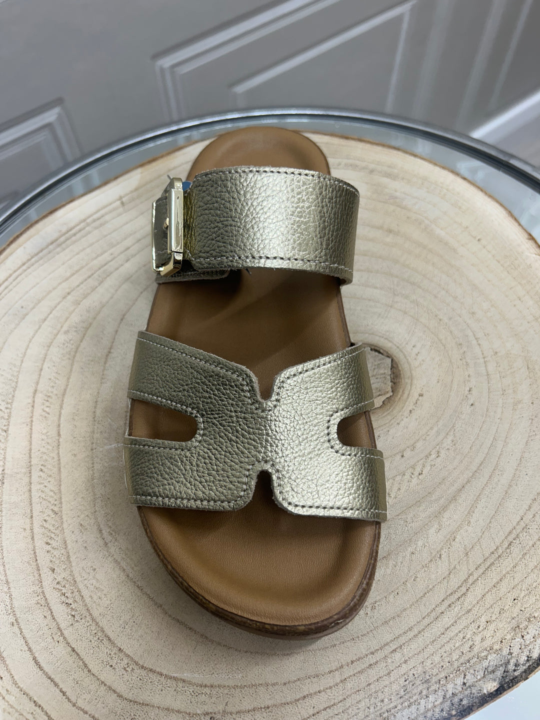 Pegada Burnished Ouro Sandal | 232405-04
