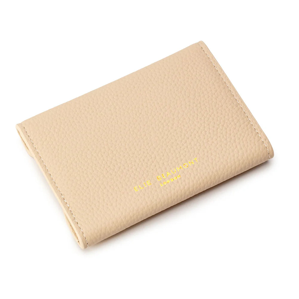 Elie Beaumont Stone Folding Wallet Cardholder