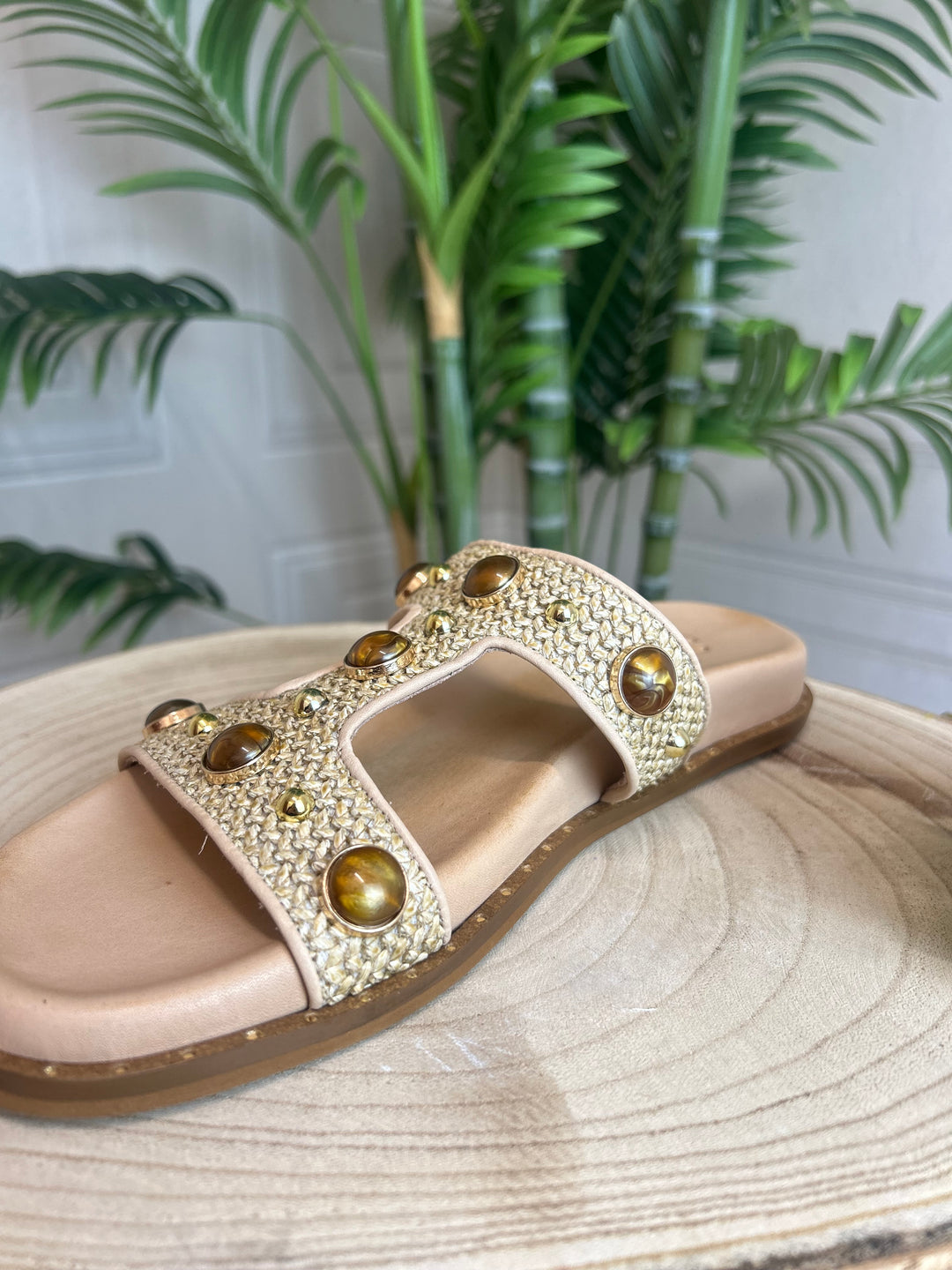 S.Piero Natural Raffia Sandal