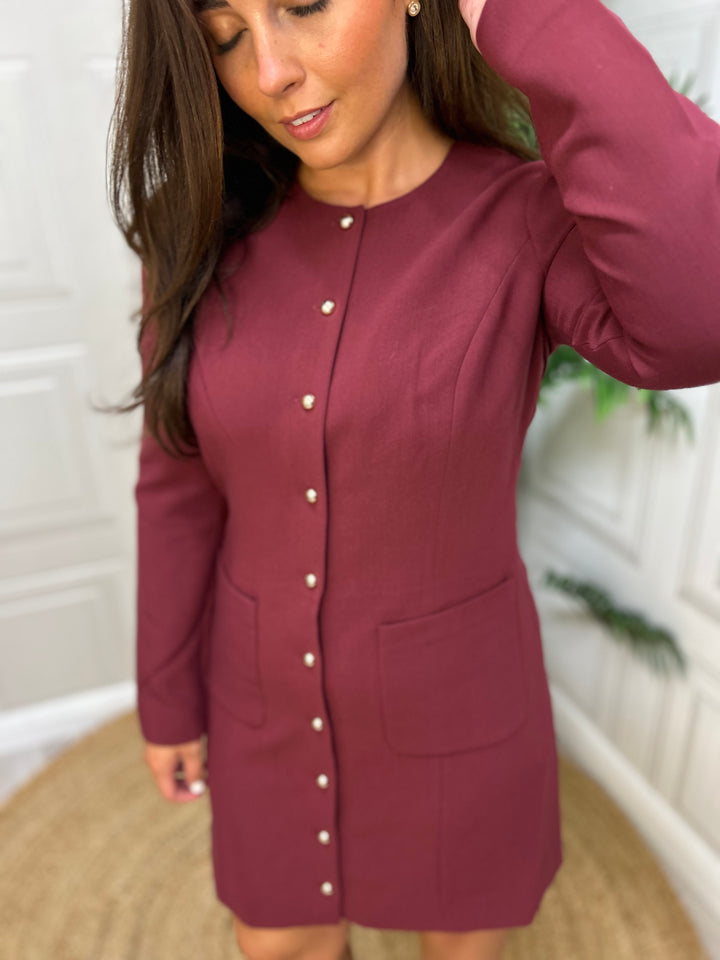 French Connection Celine Button Dress