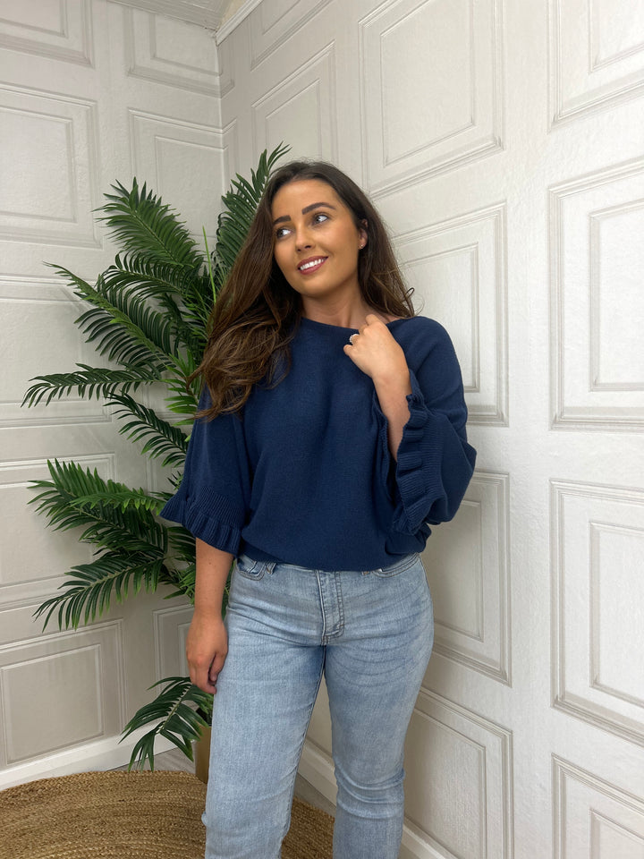 Costa Mani Jimmy Pullover Navy Blue