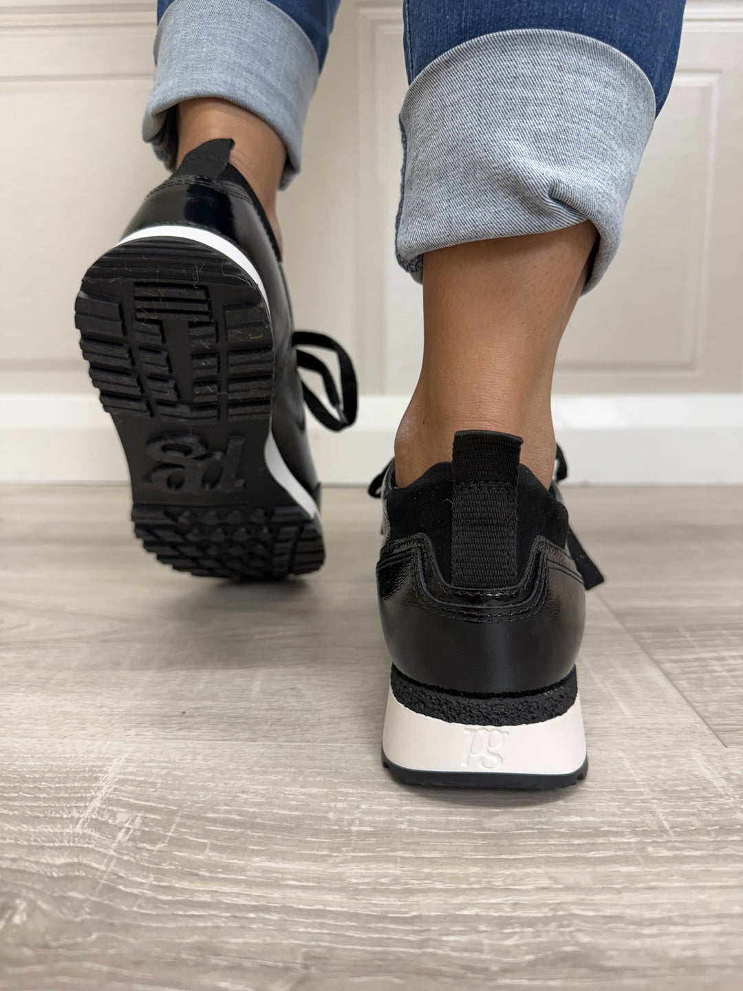 Paul Green Knautschlack Black Runner