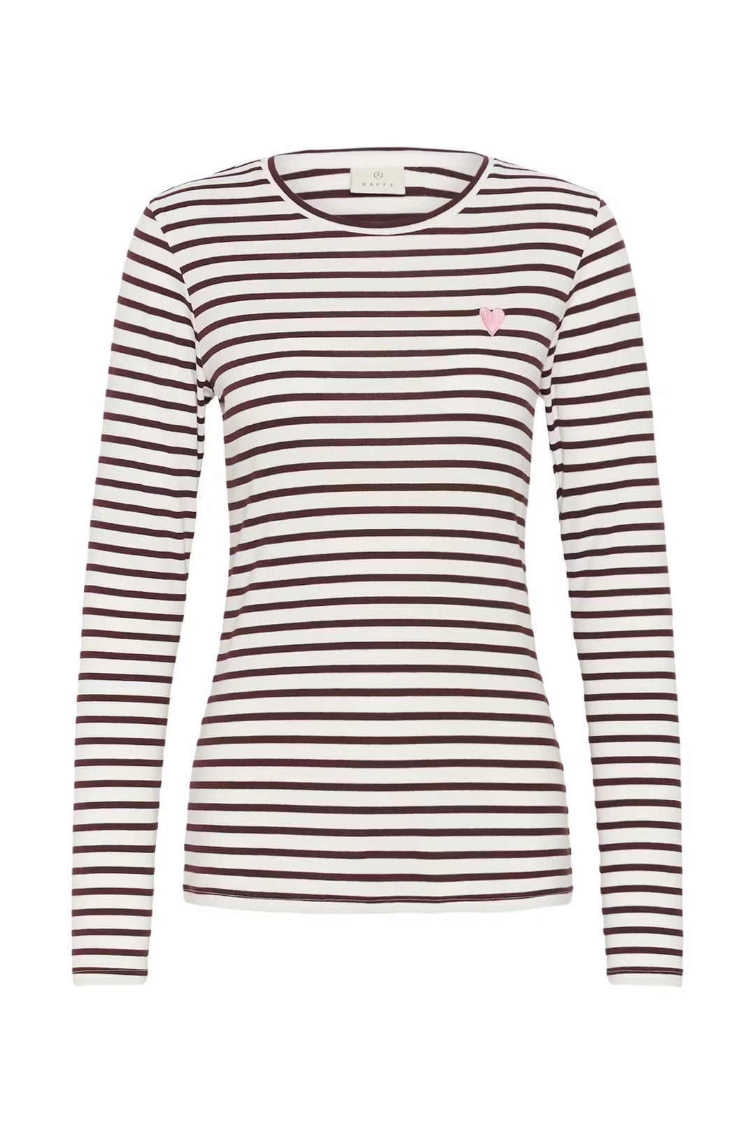 Kaffe Kaliddy T-Shirt | Chalk/Fudge