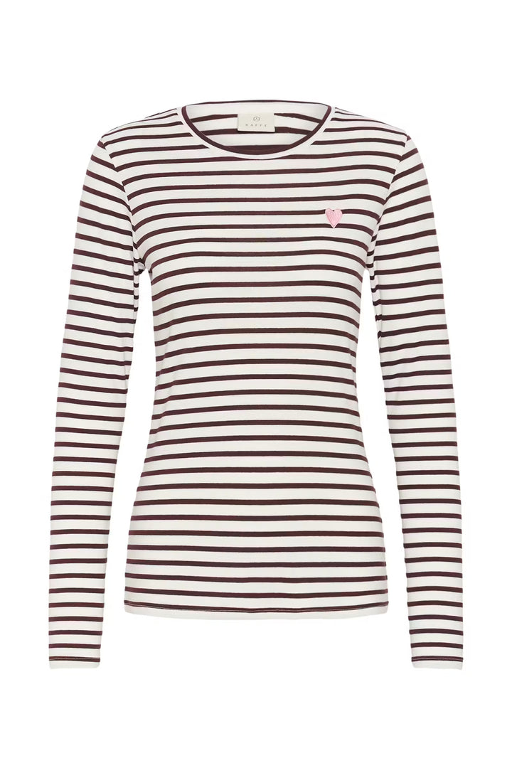 Kaffe Kaliddy T-Shirt | Chalk/Fudge