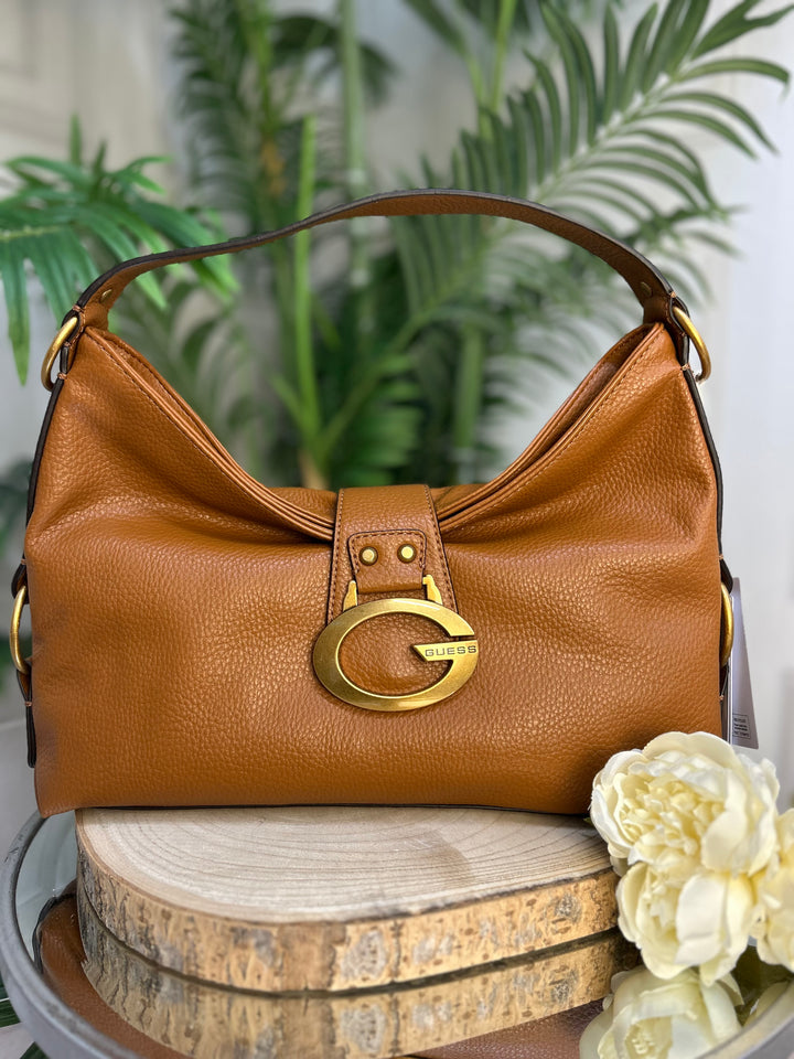 Guess Camden Shoulder Bag | Cognac