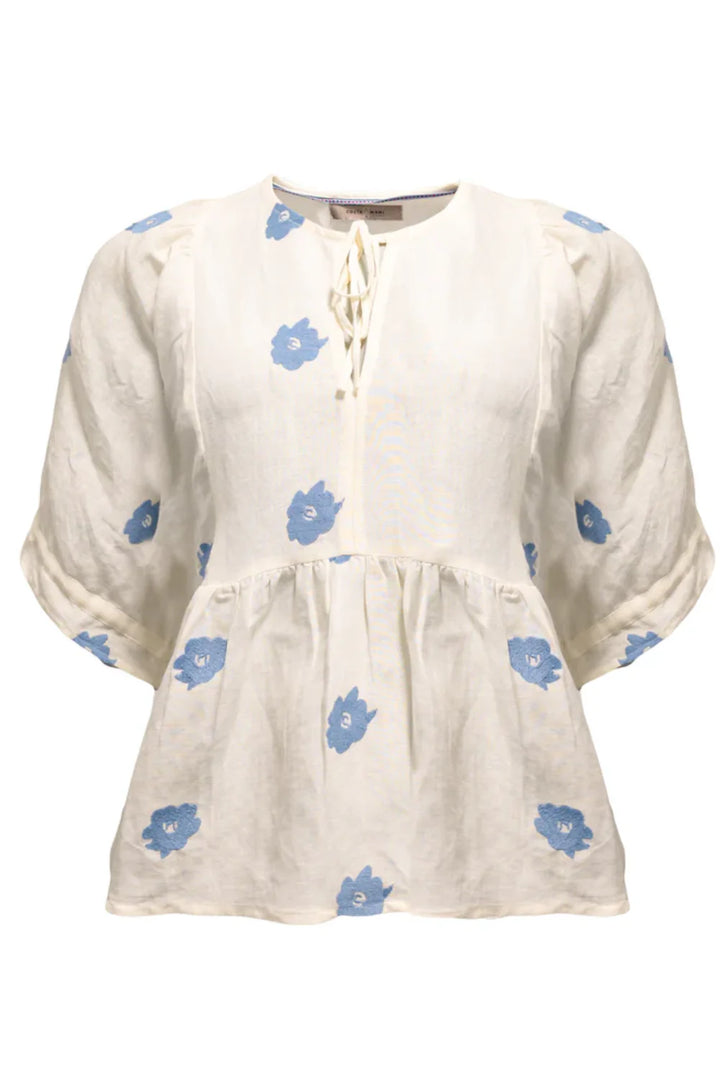 Costa Mani Blue Flower Sea Blouse