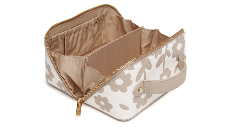 Alice Wheeler Floral Mini Train Case | Stone