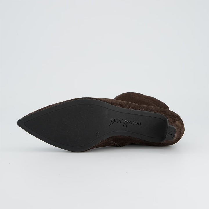 Paul Green Soft Suede Mocca Ankle Boot