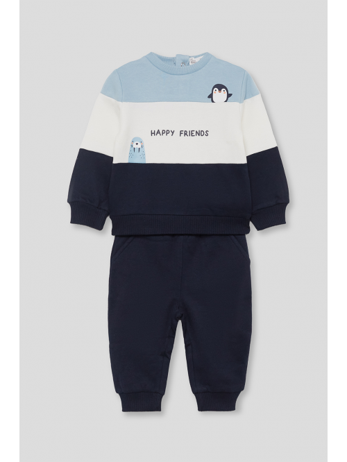 Street Monkey Boys Happy Friends Sweatshirt And Jogger Set