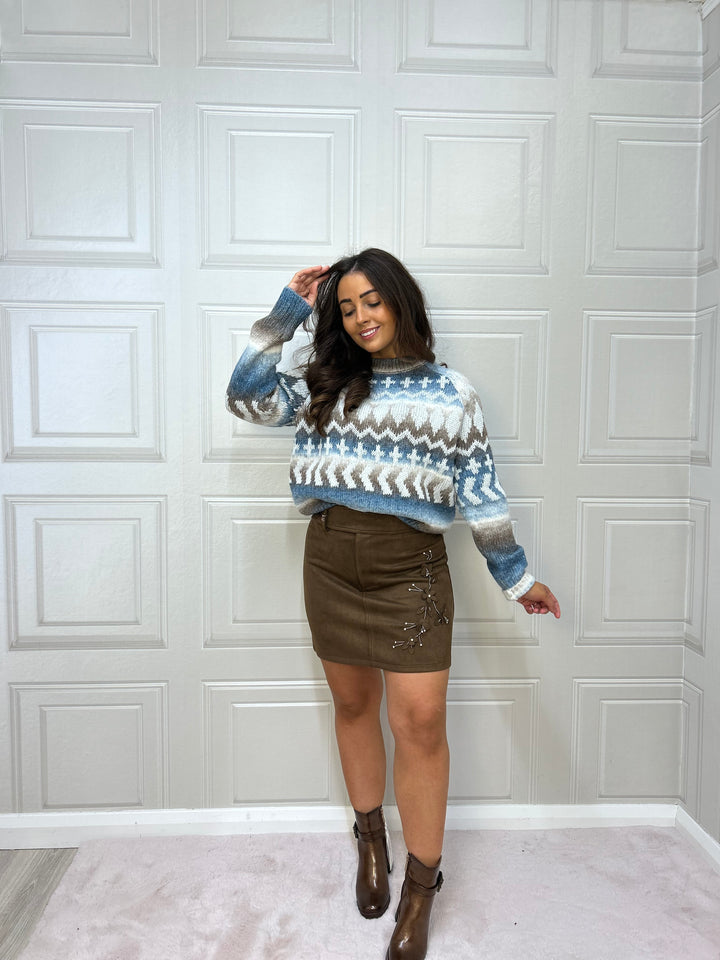 Goa Goa Caramel Coffee Brown Skirt