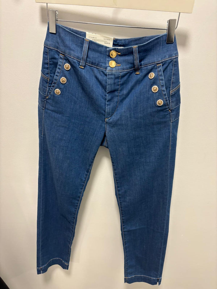 Salsa Secret Cropped Slim Medium Wash Jean - 21011044