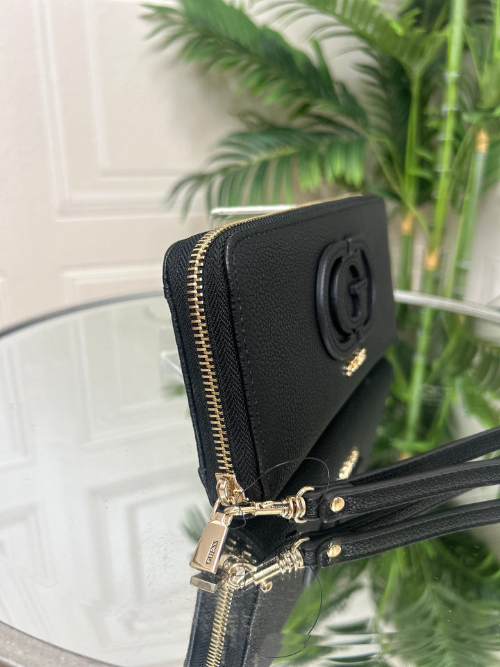 Guess Calebra Zip Around Purse Black