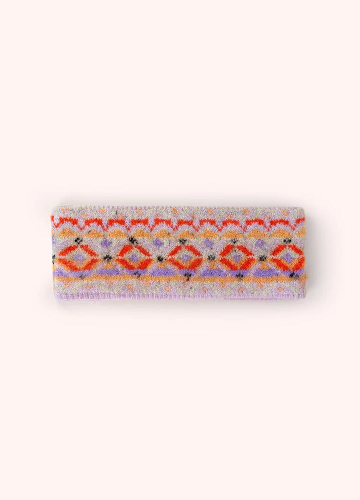 Powder Fair Isle Headband | Cream Mix