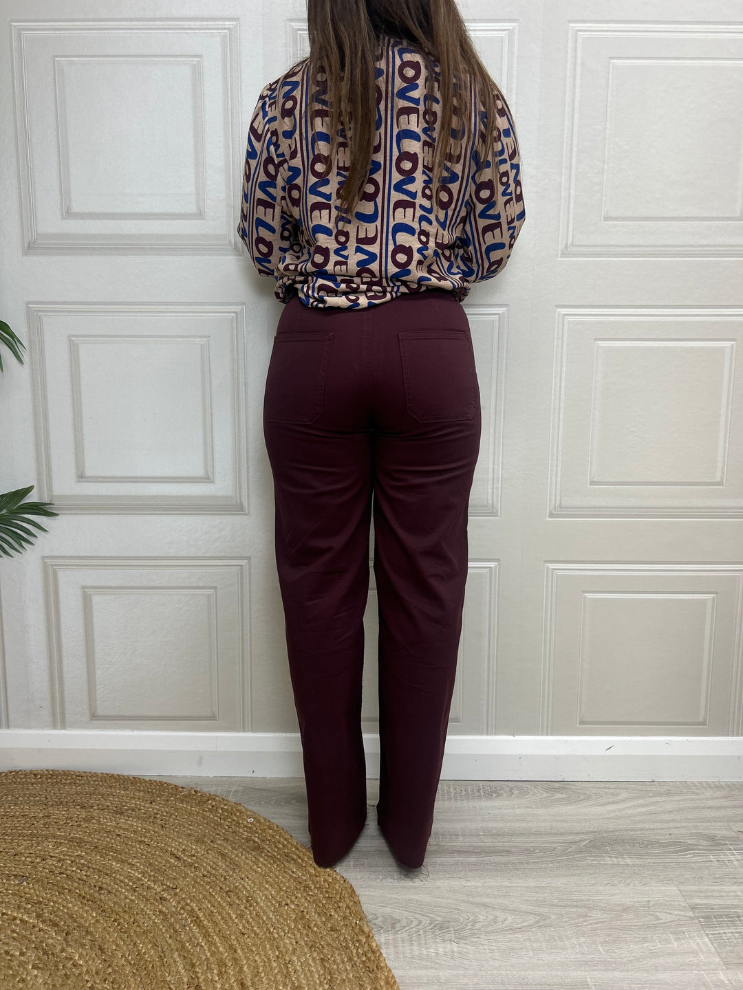 Costa Mani Hepburn Wine Pants