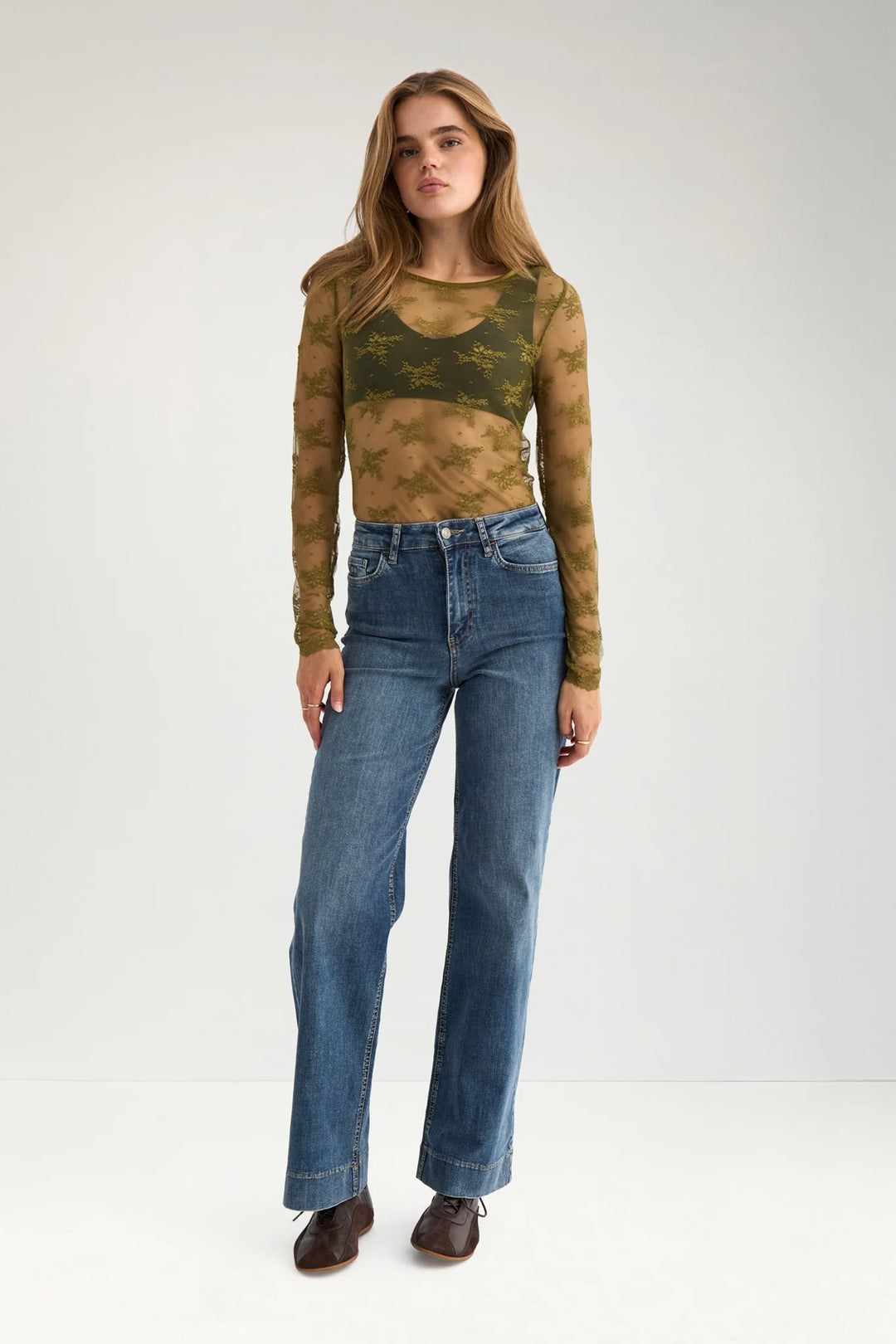 Numph Nunatalia Blouse | Fir Green