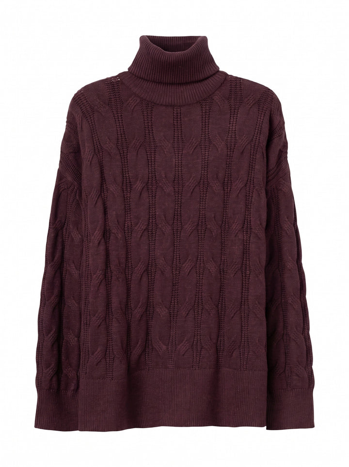 Tiffosi Fixo Brown Chunky Knit Sweater