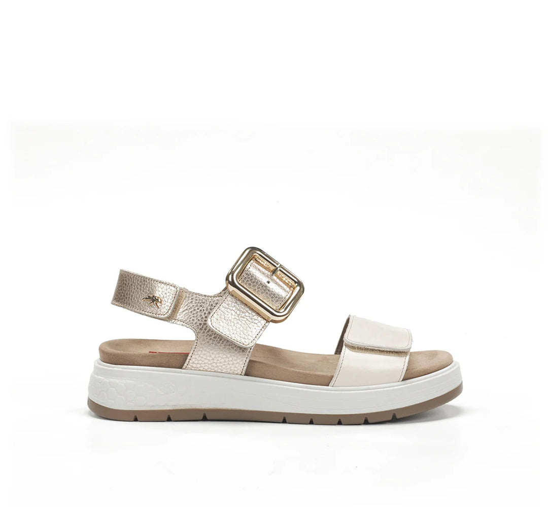 Fluchos Street Tibet Aluminio Raw Platino Sandal
