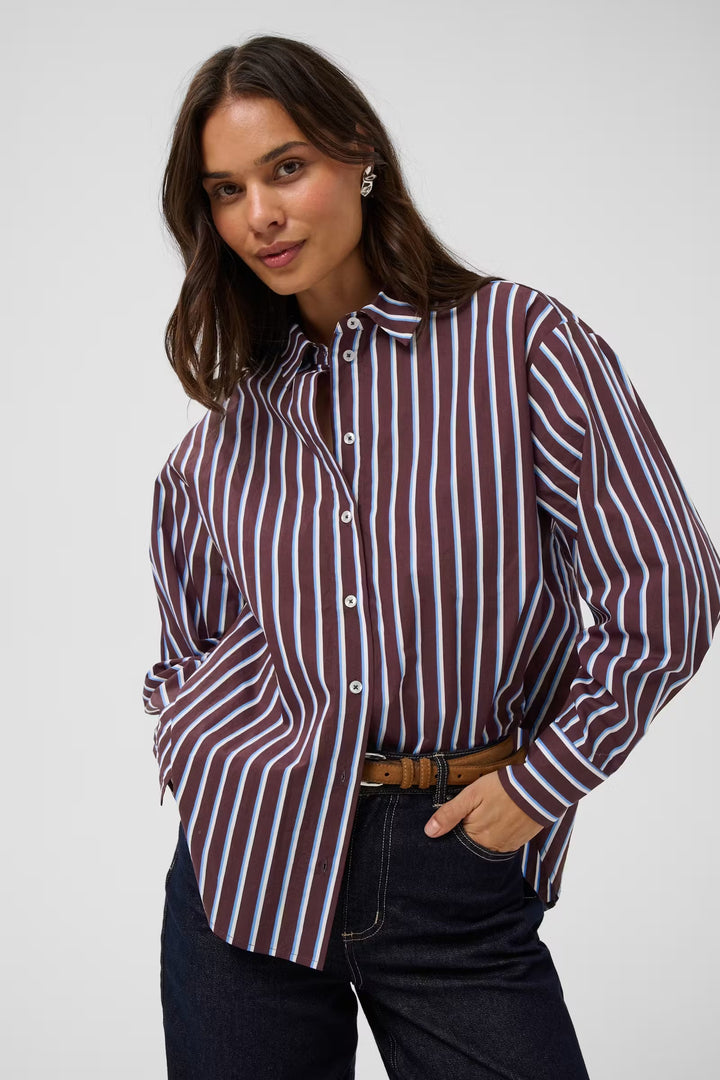 Kaffe Kagavina Shirt | Fudge Chalk Provance