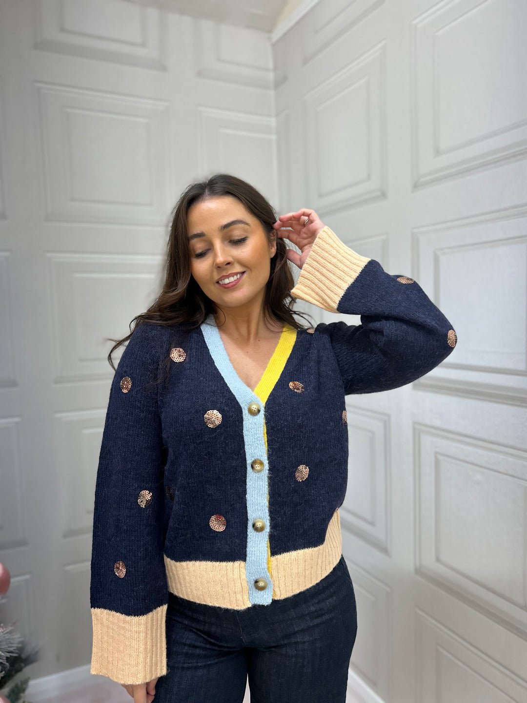 Numph Nuatmy Cardigan Dark Sapphire