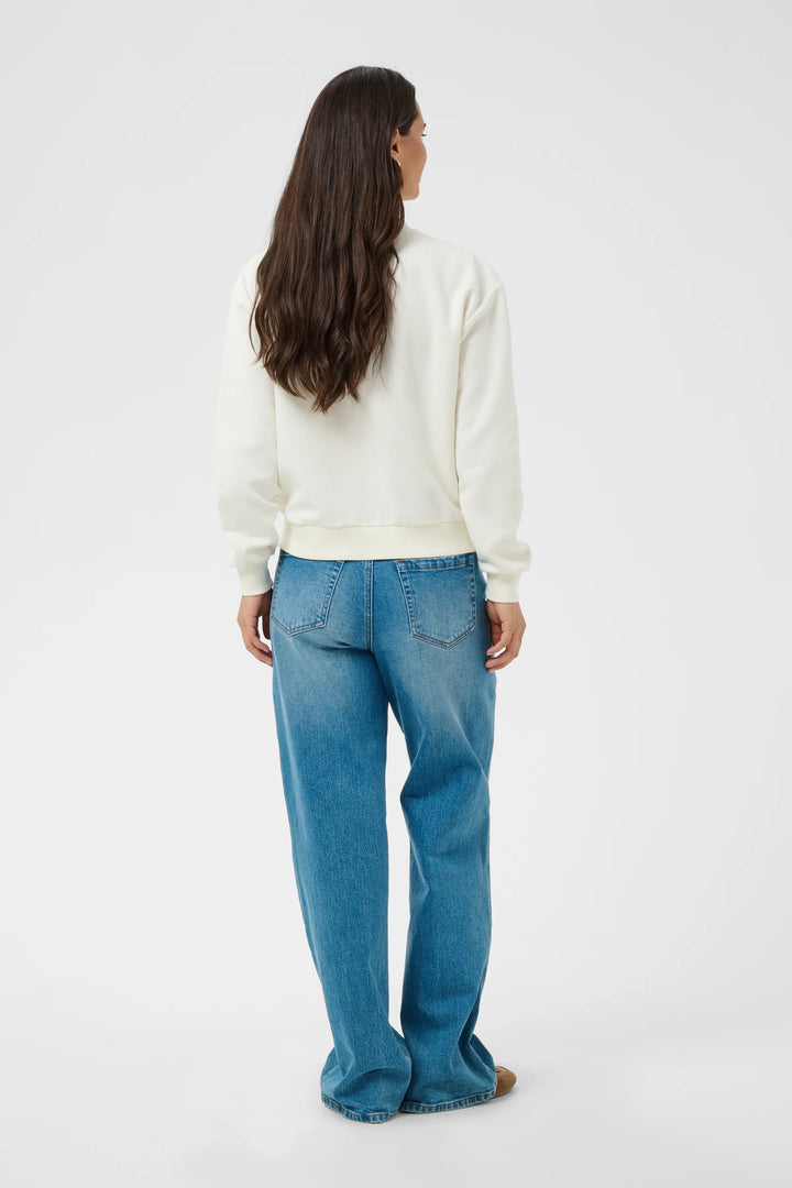 Kaffe Kadeliva Sweatshirt | Whisper White