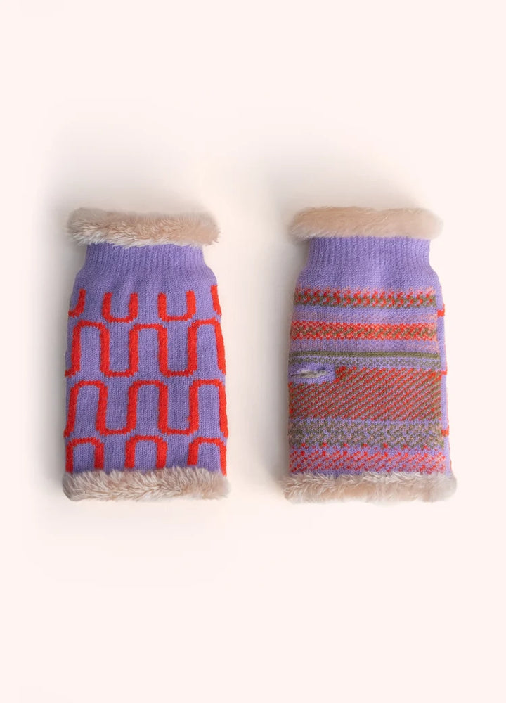 Powder Luna Wrist Warmers | Lilac