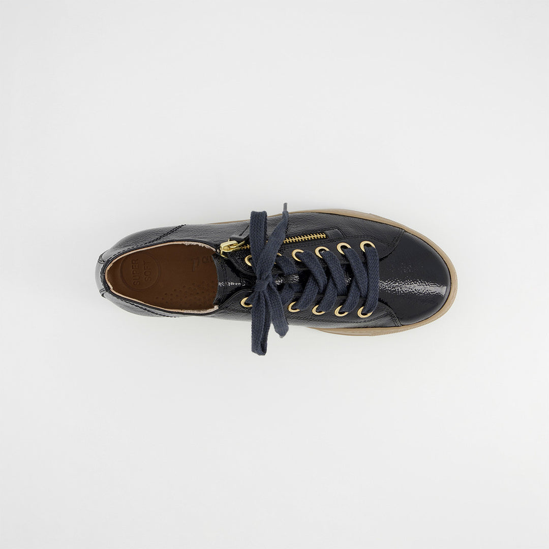 Paul Green Knautschlack Dark Ocean Sneaker