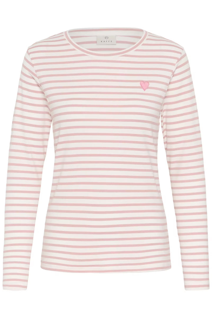 Kaffe Kaliddy T-Shirt | Chalk/Pale Mauve