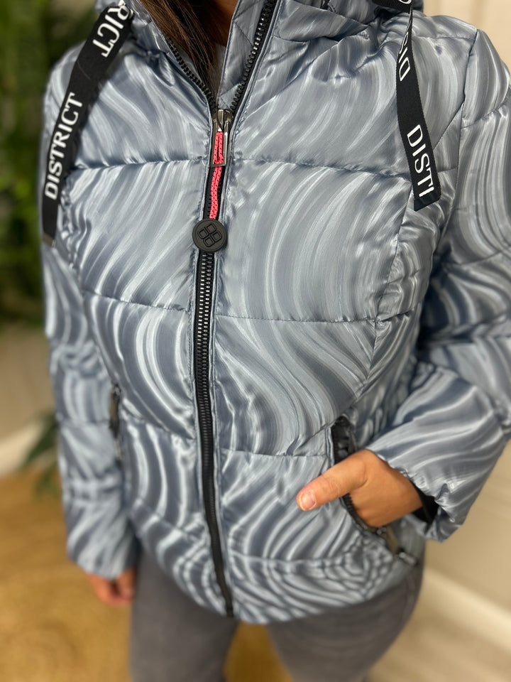 District Alpine Metal Blue Coat